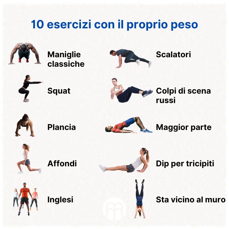 (Italština) 10 cviků s vlastní vahou